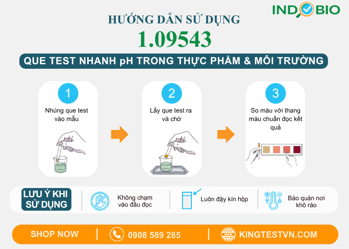Cách sử dụng que thử ph Merck 1.09543